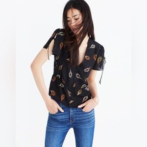 Madewell silk Belle Top